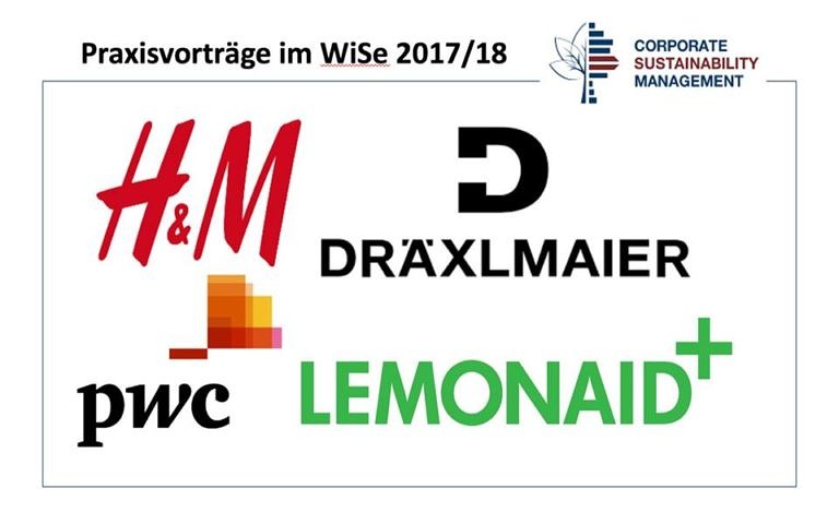 Vier Praxisvorträge im Wintersemester 2017/18