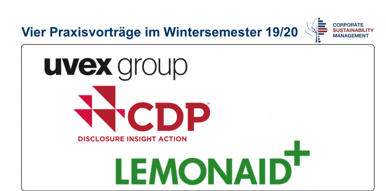 Vier Praxisvorträge im Wintersemester 2019/20