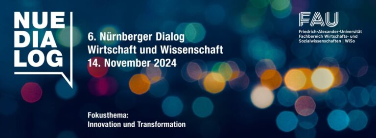 #NUEdialog – Dieses Jahr klar im Zeichen der Nachhaltigkeit